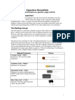 Practical capacitor guide for EE133 circuits