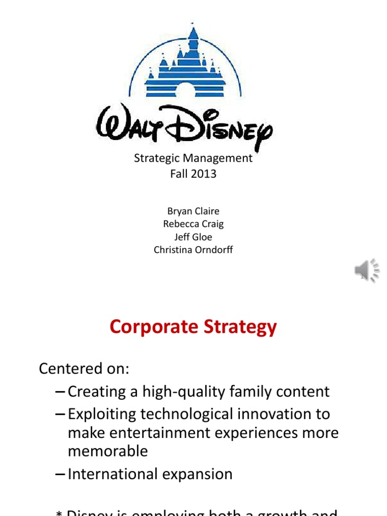 Disney's Strategic Growth Framework | PDF | The Walt Disney Company ...