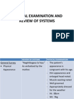 Physical Examination and Review of Systems