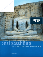 Satipatthana the Direct Path to Realization