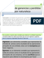 El Estado de Ganancias y Perdidas Por Naturaleza