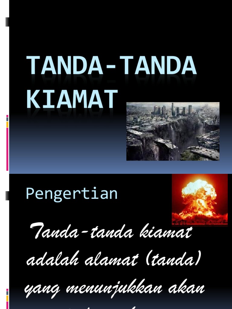 Tanda Tanda Kiamat Kecil