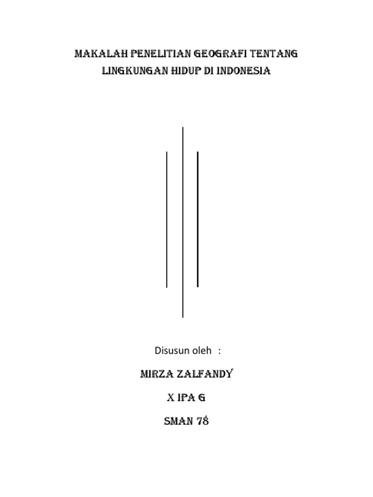 Cover Makalah Geografi