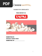 Download Report on Tapal by Ali by Ali Xydi SN22062546 doc pdf