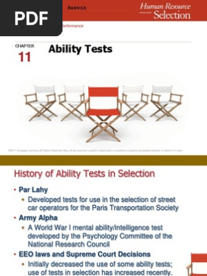 Psy Ability Tests Validity Statistics Test Assessment