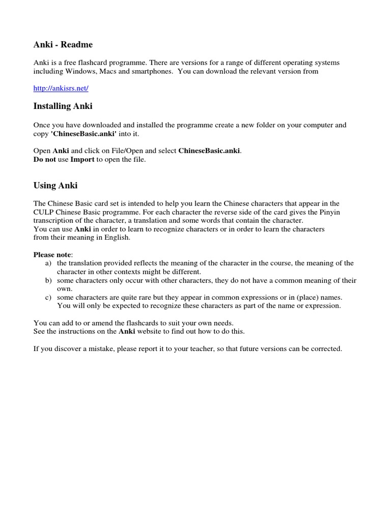 Read Me First | PDF