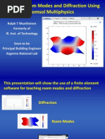 Teaching Room Modes and Diffraction Using Comsol Multiphysics