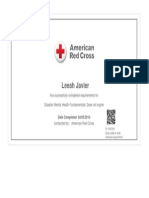 Redcross Certificate