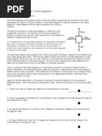 Free Body Diagram Worksheet