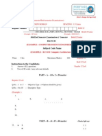 Degree Examinations, Month / Year