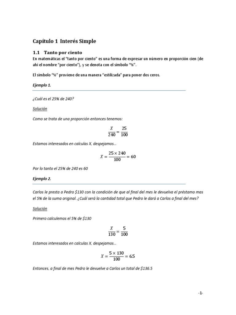 Ejercicios de Interés Simple y Compuesto | PDF | Logaritmo | Interés