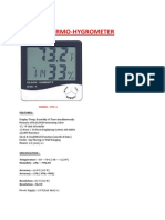 Digital Thermo Hygrometer (HTC-1)