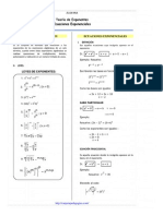 Teoría de Exponentes - Ecuaciones Exponenciales ~ Matemática en Línea