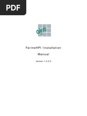 FarineHPI Installation