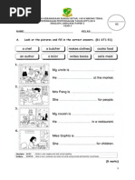 English Year 3 PPT 2014 Paper 2