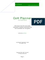 CoH Planner Reference Manual