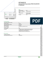 Product Data Sheet: Universal Dimming Actuator REG-K/4x230/150 W, Light Grey