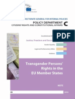 Transgender Persons Rights in the EU Member States