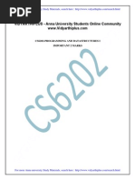 Download CS6202 Programming and Data Structure I 2 Mark With Answer R2013 by Shamina Nazar SN220668956 doc pdf