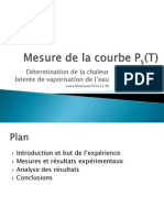 Mesure de La Courbe Ps (T)