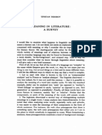 Tzvetan Todorov - Meaning in Literature - A Survey