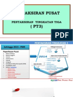 Pelaksanaan Penilaian Tingkatan 3 (PT3)