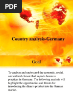 Country Analysis Germany