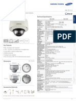 4CIF 12x Vandal-Resistant Network Dome Camera: Technical Specifications