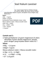 Contoh Soal Hukum Lavoiser