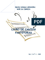 Livro de Cantos - Partituras Capa