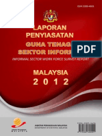 Laporan Penyiasatan Guna Tenaga Sektor Informal 2012