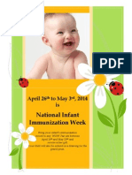 National Infant Immunization Week: April 26 Tomay3, 2014 Is