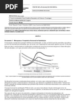 Teste de Avaliacao Escrita de Biologia 12C 1