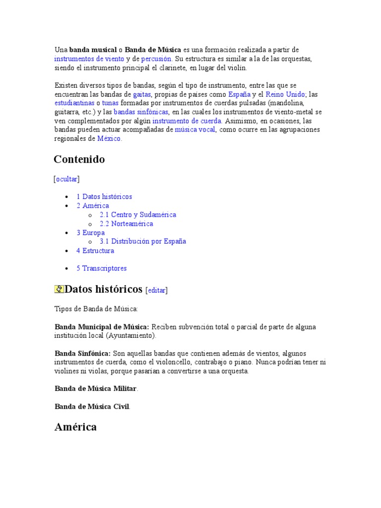 Banda Musical | PDF
