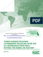 Turkey-Kurdish Regional Government Relations After The U.S. Withdrawal From Iraq: Putting The Kurds On The Map?