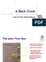 Digipak Back Cover Planning
