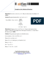 Solved Examples On Sets Relations and Functions