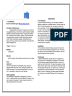 A Viz Game Idea For More Information Go To: Description and Background: How To Play/Rules