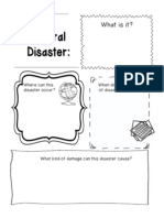 Natural Disaster Research Sheet