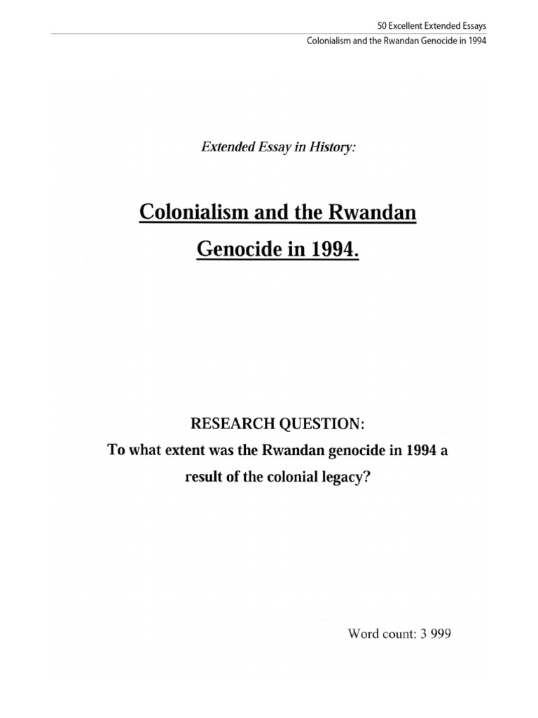 History Ee Examples