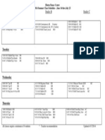 2014 Summer Schedule Hintze