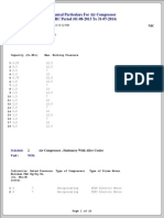 Technical Particulars For Air Compressor