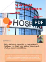 Study of Major Players in Healthcare Sector
