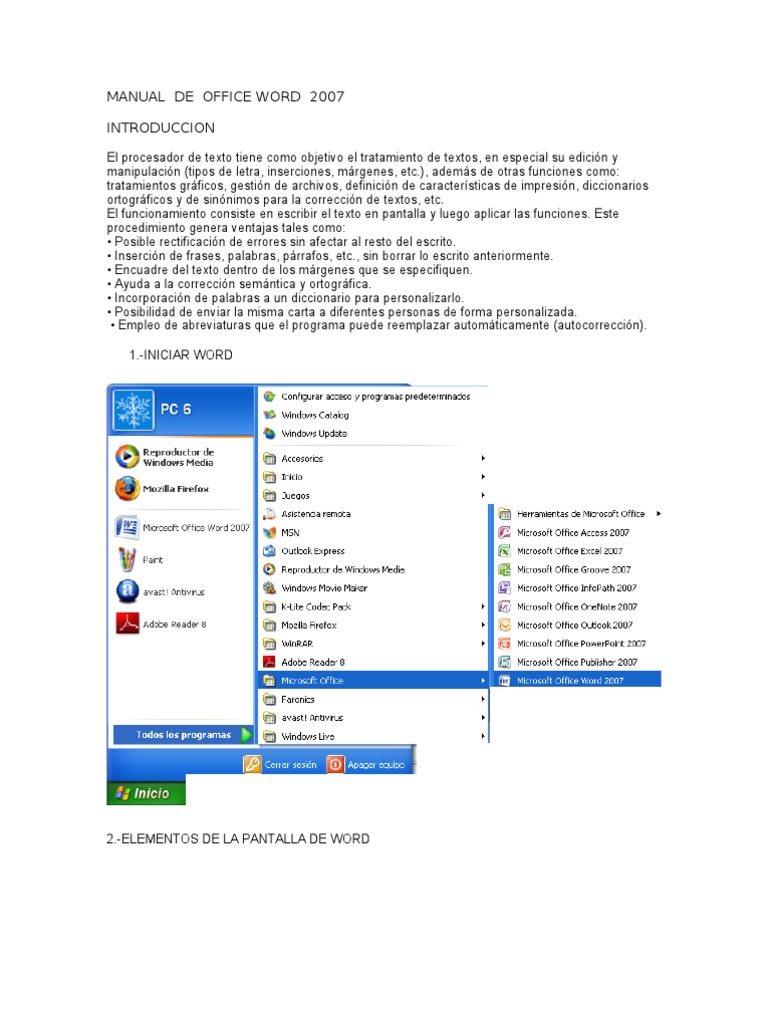 WORD 2007 MANUAL visual data 8