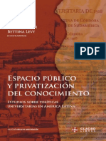 Varios - Espacio Publico Y Privatizacion Del Conocimiento America Latina 2005