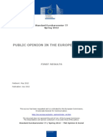 Public Opinion in The European Union: Standard Eurobarometer 77 Spring 2012