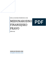 Međunarodno Finansijsko Pravo - Predavanja