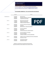 PENSUM MAESTRÍA EN ECONOMÍA AMBIENTAL Y DE LOS RECURSOS NATURALES USAC-CCEE