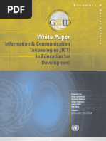 Download  White Paper - Information Communication  Technology ICT in Education for Development  - unpan034975 by UNITED NATIONS GLOBAL ALLIANCE FOR ICT AND DEVELOPMENT SN22077836 doc pdf