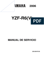 Yamaha YZF R6 2006 2007 Service Manual.